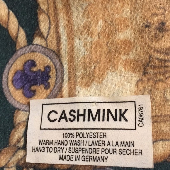Cashmink  Scarf with Fringe Gendarmerie Royale Germany - Picture 10 of 11